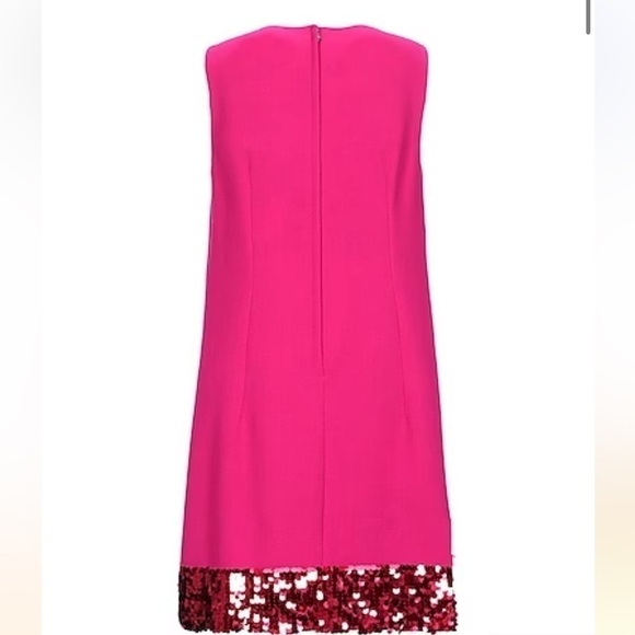 Dolce & Gabbana Pink Sequined Round Neck Shift Dress Sz IT 36 (M) NWOT - Picture 4 of 11